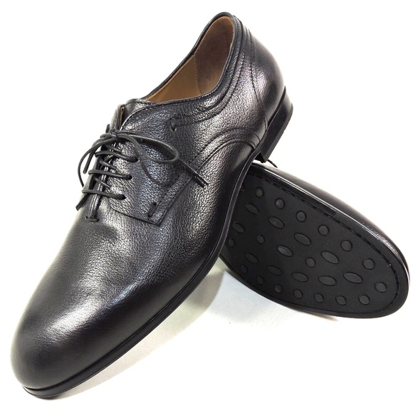 ALBERTO CICCIOLI ?? MEN\'S BLACK SOFT LEATHER COMFORT OXFORD SHOES
